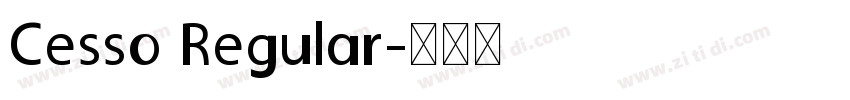 Cesso Regular字体转换